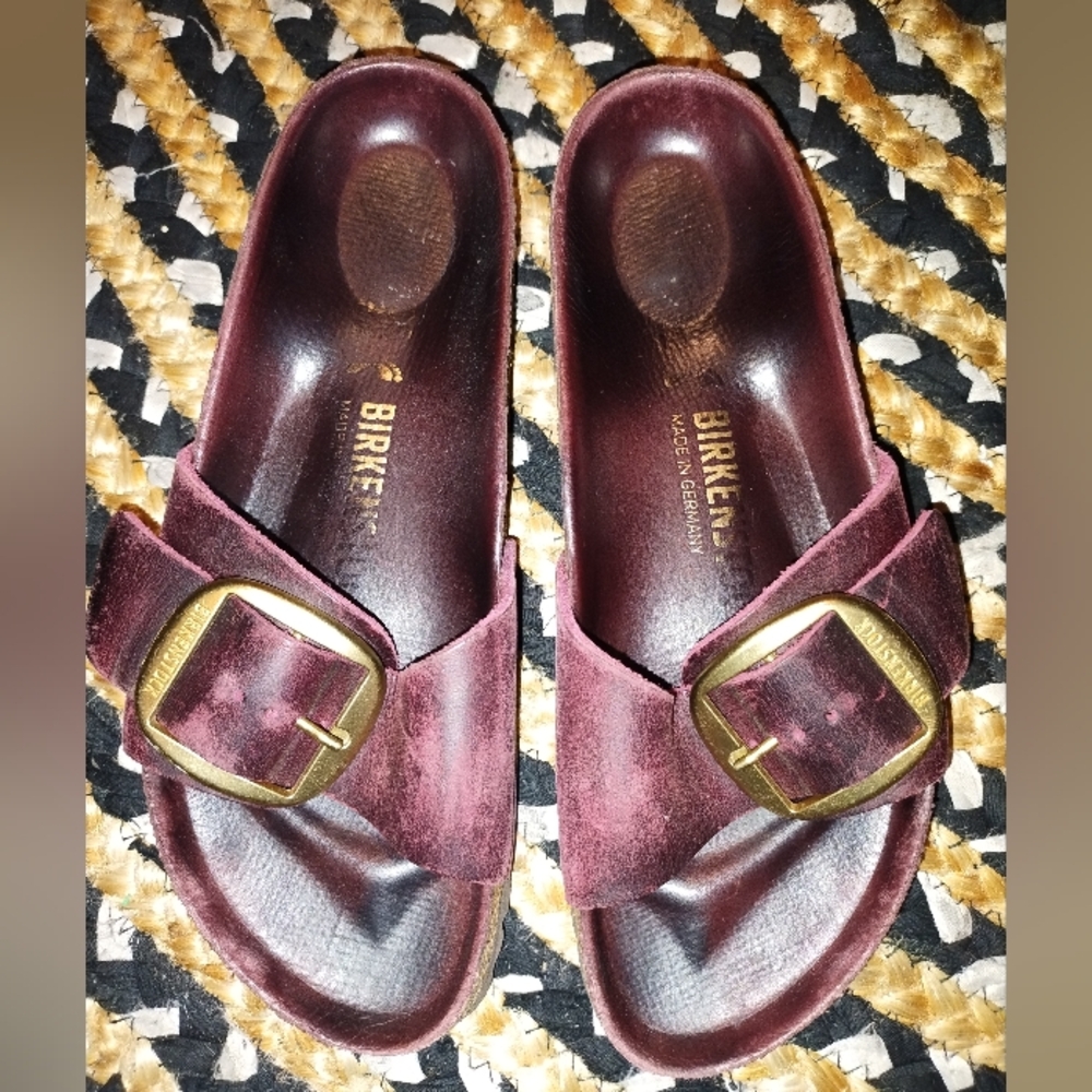 Birkenstock Madrid Big Buckle Slide Sandals Size 38